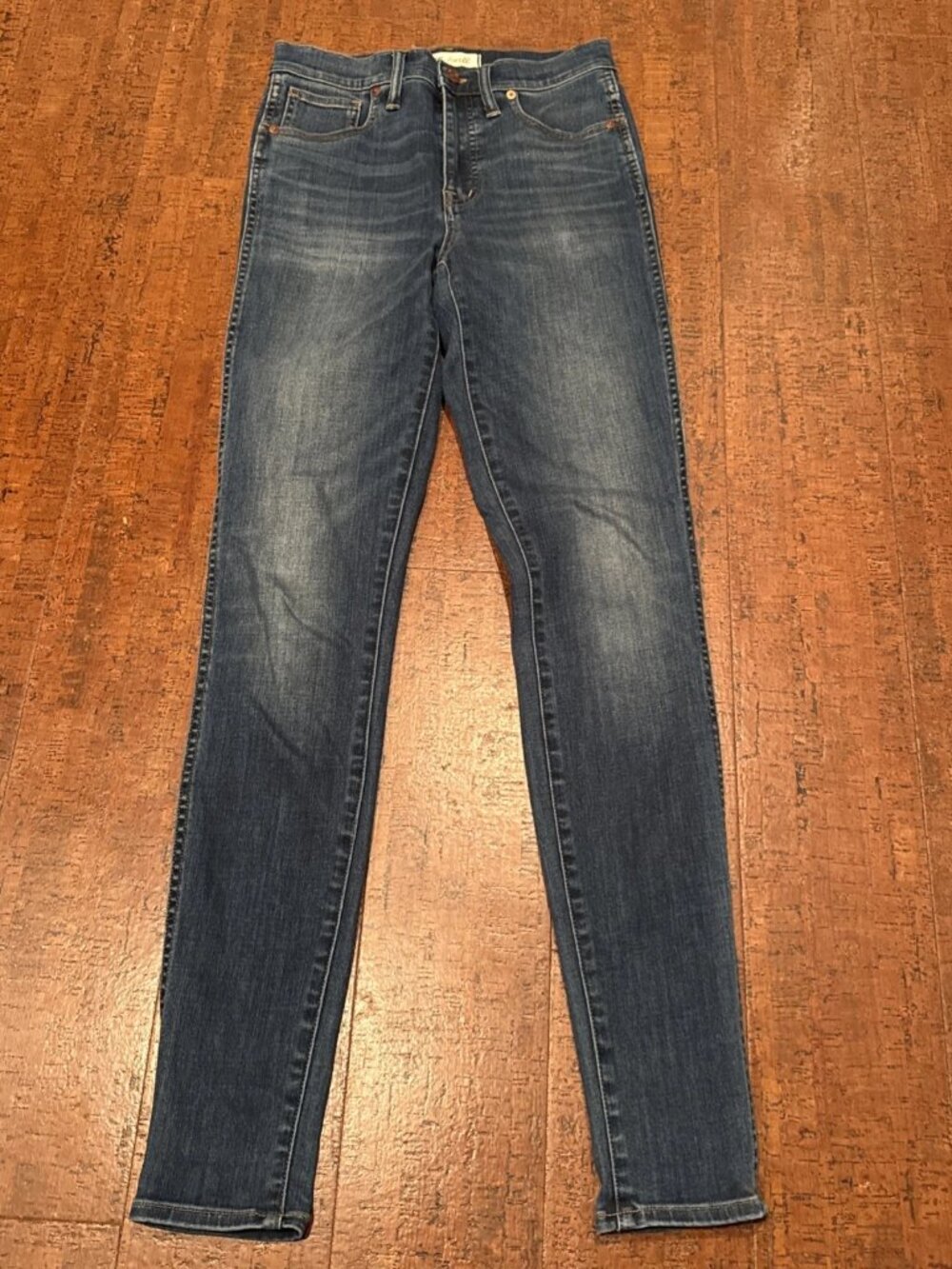 Madewell Women’s 27 Tall 10” High Rise Skinny Jeans Blue Stretch Denim (27x32.5)